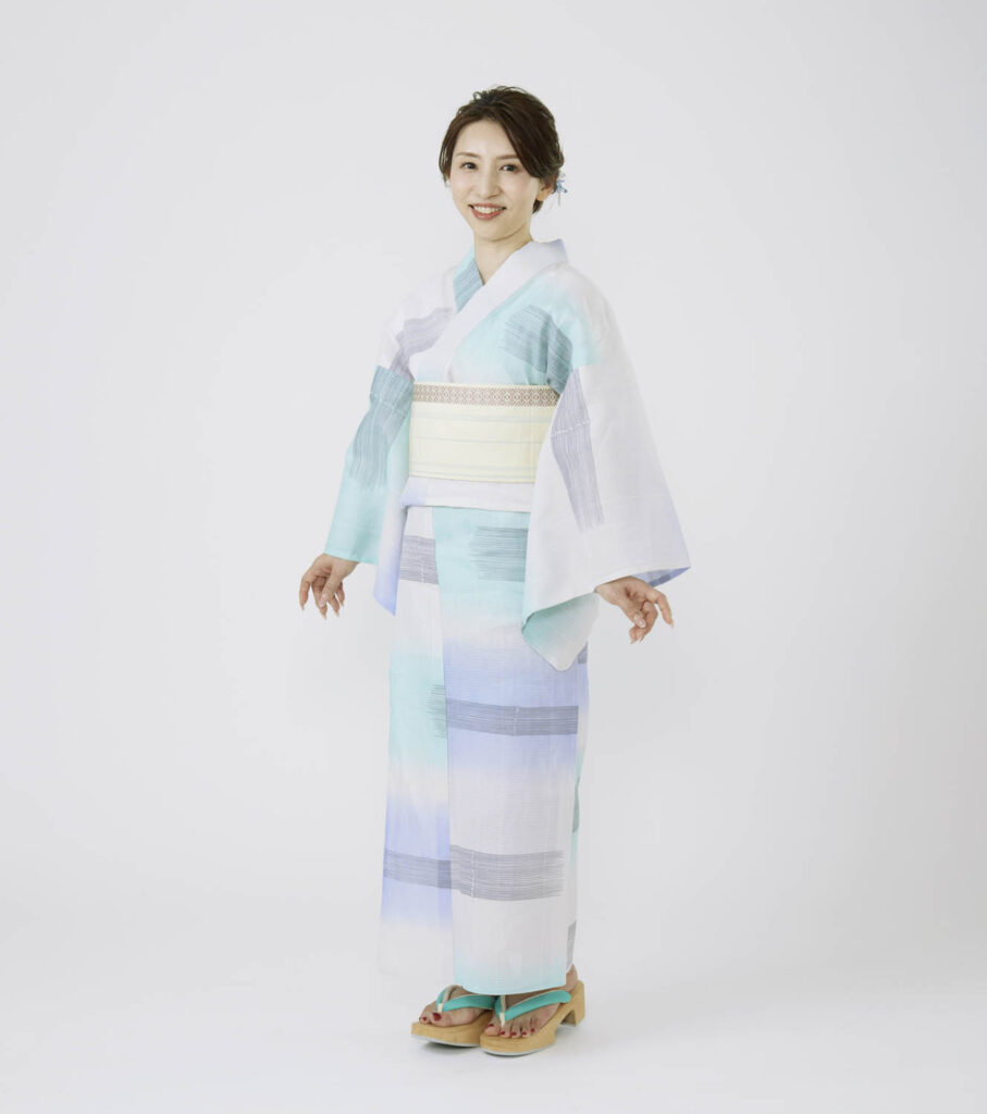 Y20 浴衣「古典回帰」竹 空色