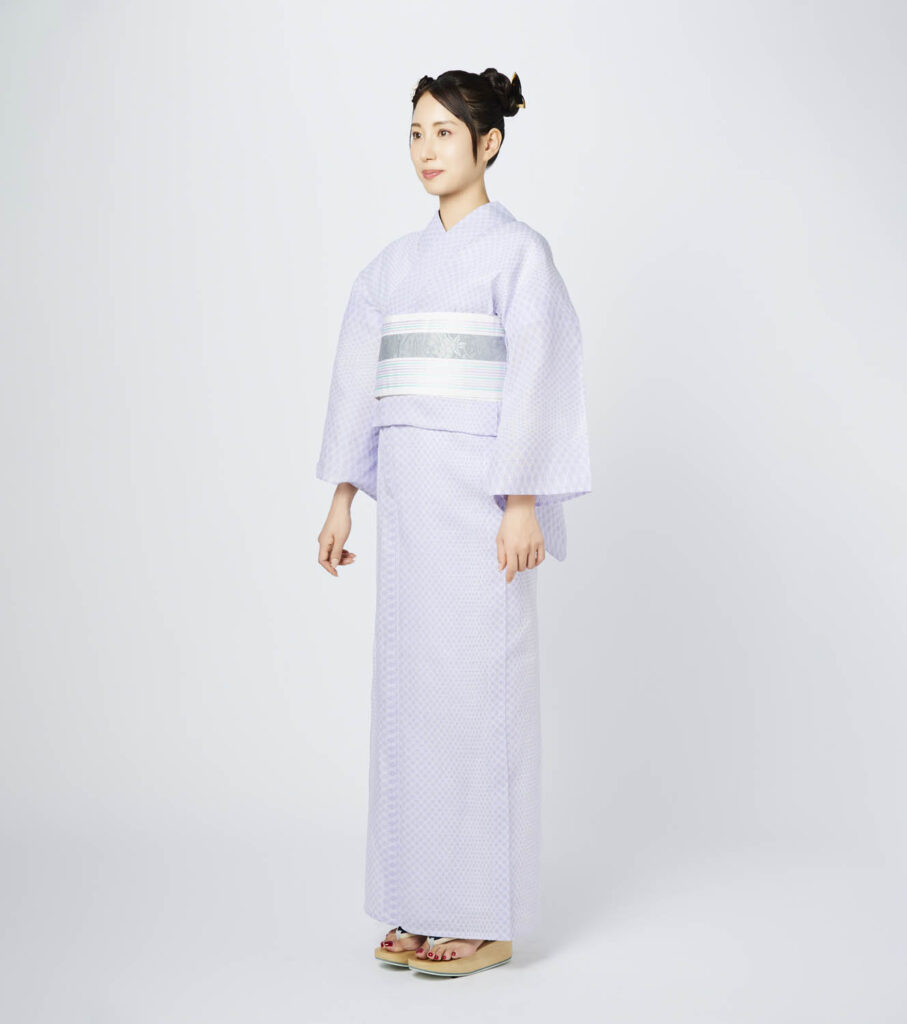 Y3 伊勢型写し浴衣「七宝繋ぎ」